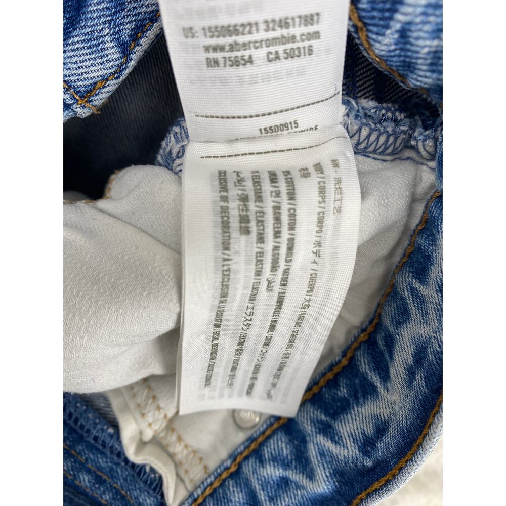 Abercrombie & Fitch The '90s Straight Ultra High Rise Jeans Women's 26 Light - Picture 7 of 7